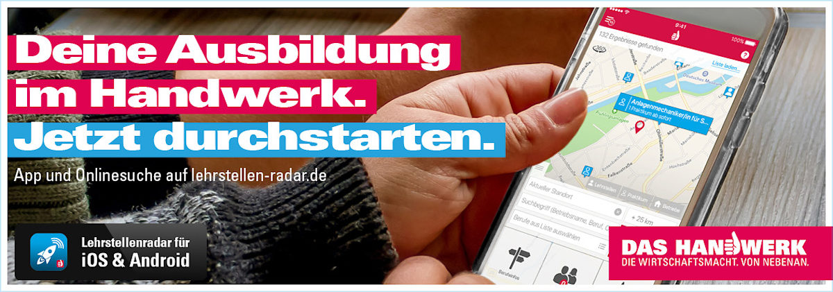 Titelbild Lehrstellenradar Banner