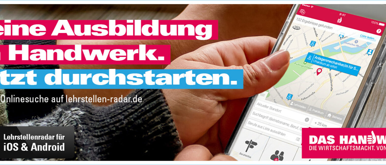 Titelbild Lehrstellenradar Banner