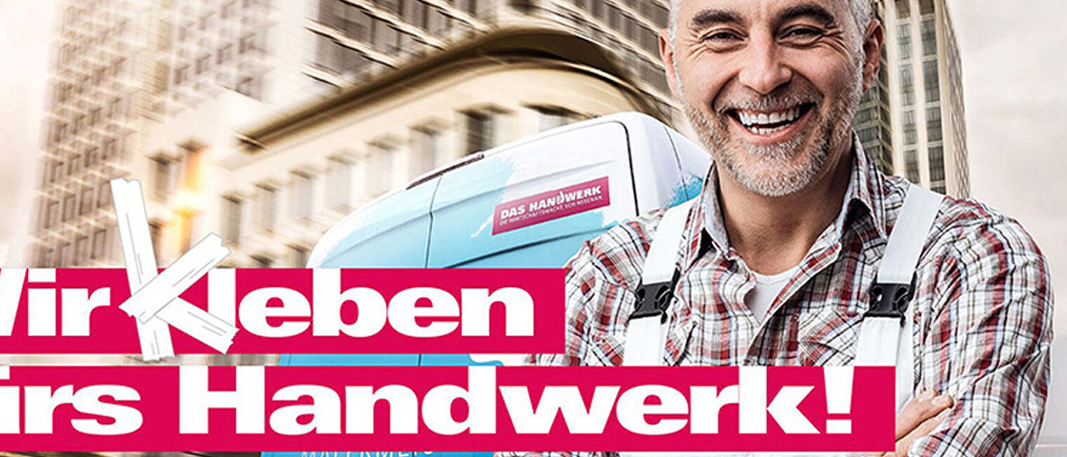 Titelbild Wir kleben für das Handwerk