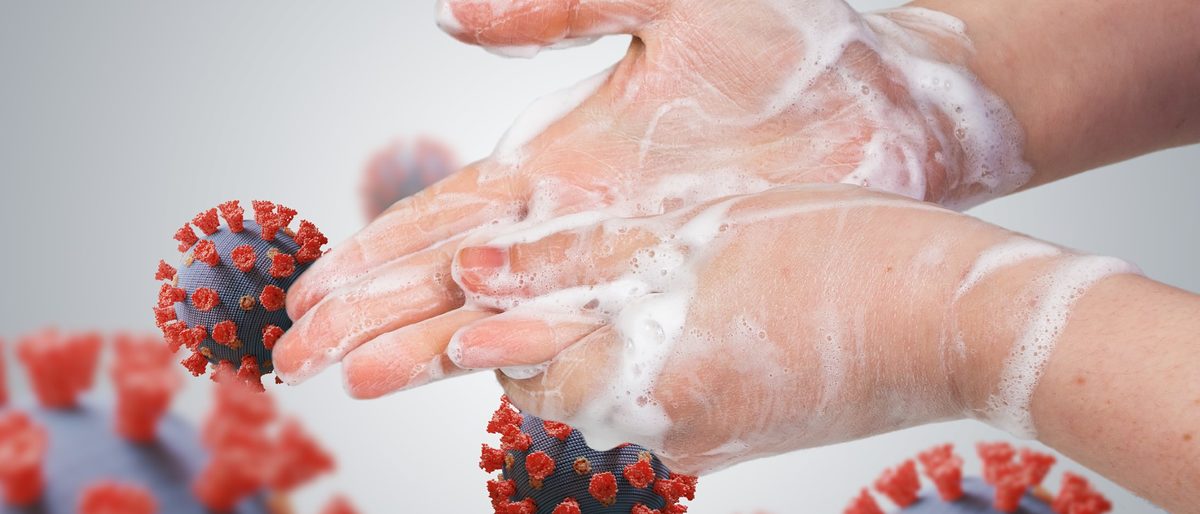Hygiene concept. Woman is washing her hands. Many viruses around. Schlagwort(e): hygiene, virus, washing, hands, corona, coronavirus, wash, viruses, hand, soap, clean, isolated, care, healthy, epidemic, disinfect, body, infection, sanitary, hygienic, prevention, wet, bubble, sudsy, flu, soapy, cleans, washed, finger, germs, skin, foam, froth, woman, female, dirty, background, health, human, viral, medicine, microbiology, influenza, microscopic, bacterium, microbe, medical, microorganisms, pathogenic, hygiene, virus, washing, hands, corona, coronavirus, wash, viruses, hand, soap, clean, isolated, care, healthy, epidemic, disinfect, body, infection, sanitary, hygienic, prevention, wet, bubble, sudsy, flu, soapy, cleans, washed, finger, germs, skin, foam, froth, woman, female, dirty, background, health, human, viral, medicine, microbiology, influenza, microscopic, bacterium, microbe, medical, microorganisms, pathogenic, Titelbild Hygiene Corona Virus